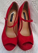 River Island Red Faux Suede