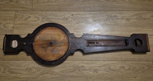Antique banjo barometer case - barometer,