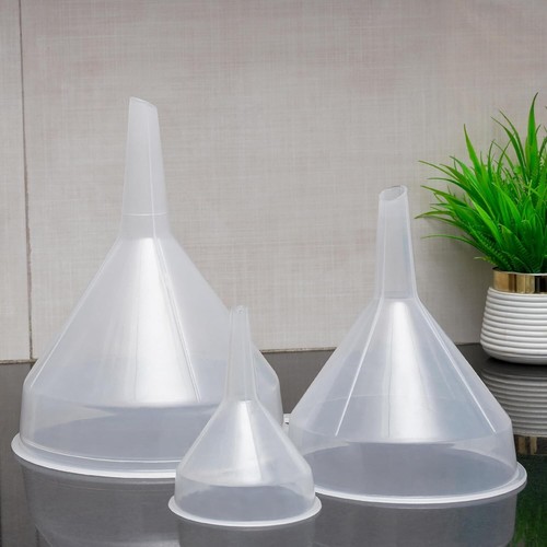 18cm clear plastic funnel - clear,