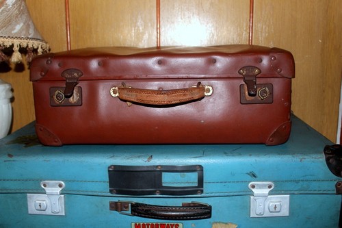 Vintage steamer trunk bras - vintage,