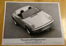1987 Porsche 911 Speedster Press Photograph