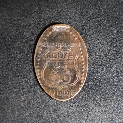 Route sign press coin - sign,