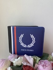 Fred Perry Navy Blue, Red And White Men’s Wallet