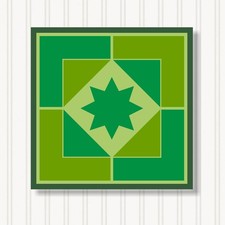 Barn Quilt Square, 8 Sizes, Outdoor & Indoor Wall Art, Home Decor, BQ066-15