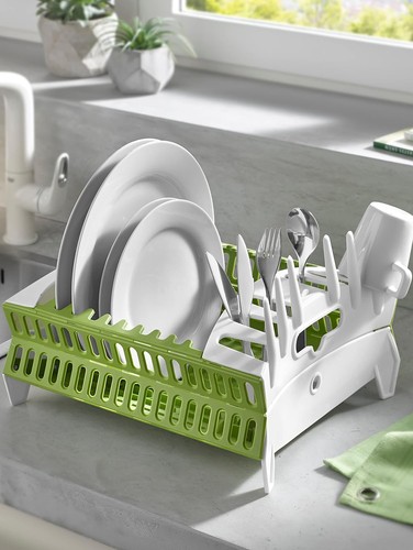 Folding dish drainer drying - dish,