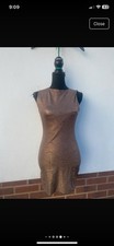Jane Norman gold dress NEW