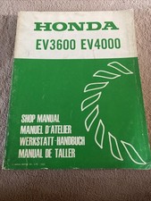 1982 Honda Generator EV 3600 / 4000 Workshop Manual / Workshop Manual