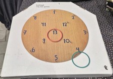 Kastespil HOOK RING TOSS OUTDOOR INDOOR GAME FAMILY WOODEN ADULTS KID CIRCLE
