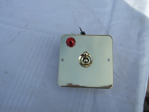 Vintage brass light switch - vintage,