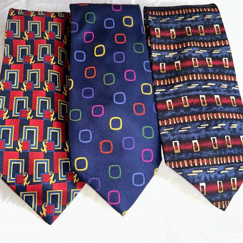 Men silk ties - silk, bundle
