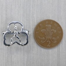 A Girl Guides Brownie fretted chrome plate Pixie promise badge circa 1967 - 1971