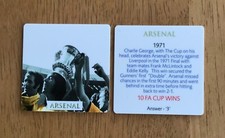 ARSENAL - TEXACO F A CUP HALL OF FAME DISC - MINT CONDITION