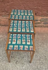 Retro Nest Of Tables / Upcycled Nest Of 3 Coffee  Tables 