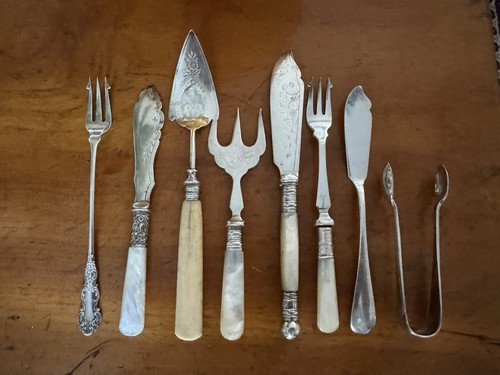 Antique vintage cutlery - antique, mixed