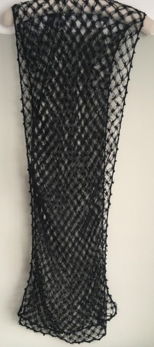 Jigsaw black beaded lace - lace, knit