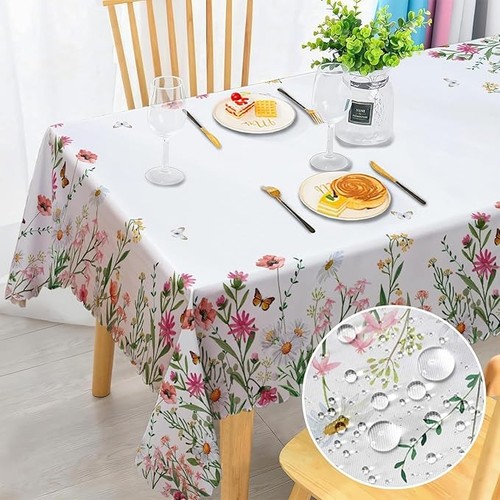 Floral tablecloth rectangular - tablecloth,