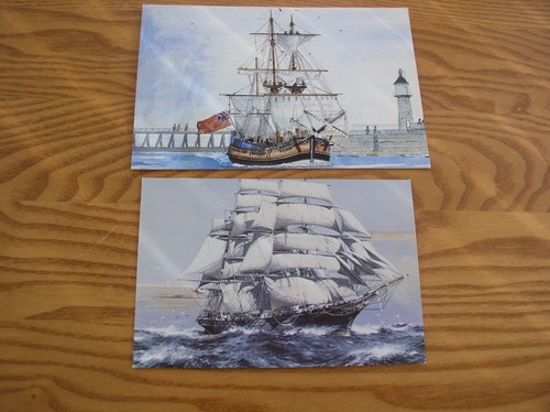 Sailing ship postcards - sailing,