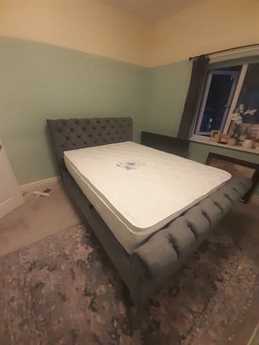 Ottoman bed frame double - ottoman,