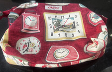 Cath Kidston Clock Time Print Make up Bag Wash Bag.