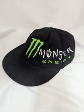 Monster Energy Drink Hat Small Black Baseball Cap Logo Embroidered