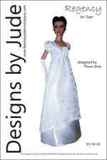 Regency Dress Doll Clothes Sewing Pattern for Tyler Wentworth Tonner