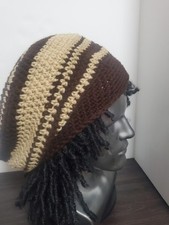 Beret Tam Hat Rasta Hippie Dreads Beanie Reggae Cap Dreadlocks Slouchy One Size