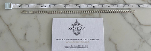 9ct white gold inch - white, 4.7mm