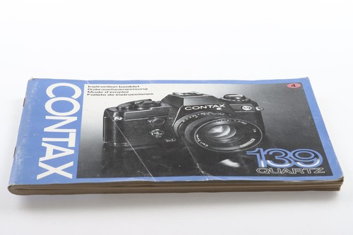 Contax 139 quartz instruction - contax,