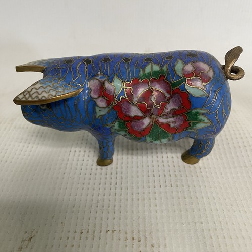 Vintage cloisonné brass - vintage,