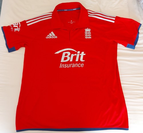 Red adidas england cricket - red,