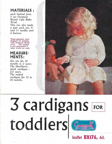 Vintage knitting pattern 123 - pattern,