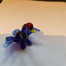 MURANO GLASS DUCK/SWAN. BLUE &