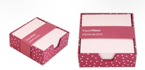 Mini pink spots memo - mini,