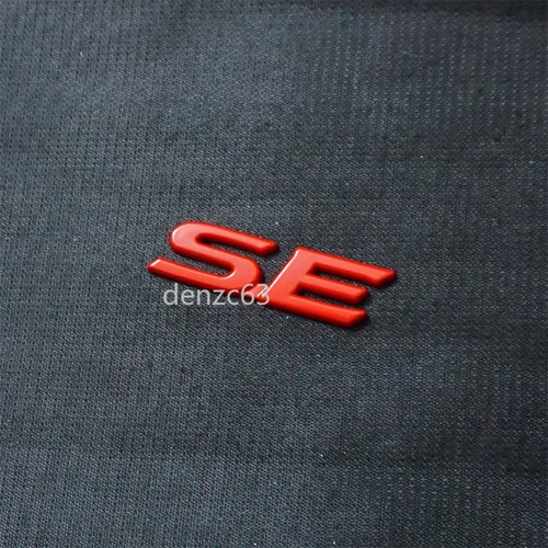 Red matte metal decal - matte,