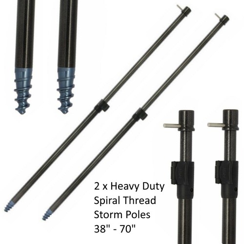 Storm poles for bivvy brolly - 2,