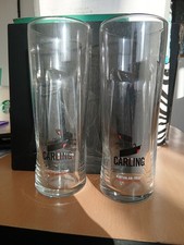 Carling pint glasses - carling,