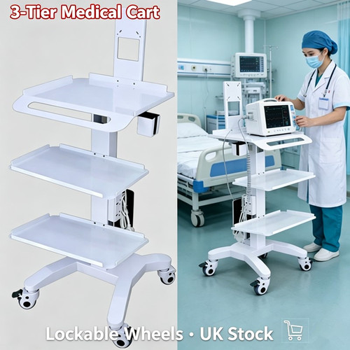 Tier medical cart dental - 3-tier,