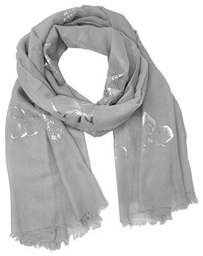 New butterfly print scarf - butterfly, –