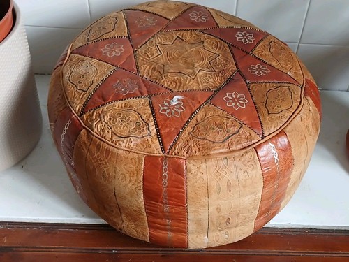 Vintage moroccan leather - vintage,