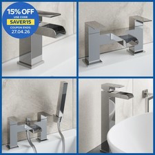 Waterfall Bathroom Taps Chrome