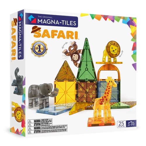 Magnetic tiles safari animals - magnetic,