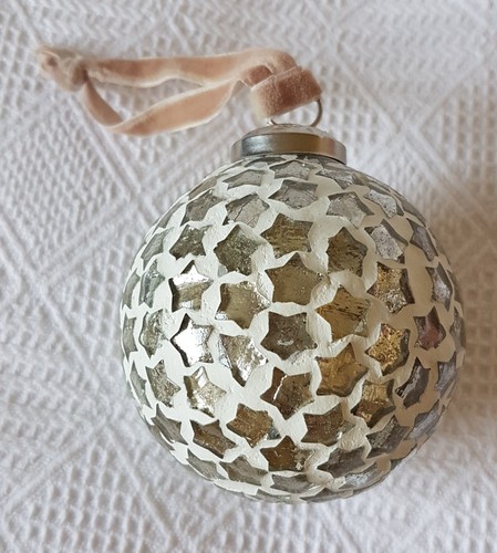 Bauble ornament silver - ornament,