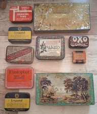 Vintage Empty Tins Lots to choose from - Oxo Altoids Boots Kemps etc