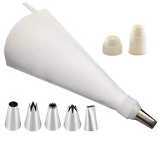 8Pcs Silicone Icing Piping Bag
