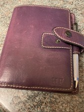 Filofax Malden Pocket Organiser Antiqued Leather, Purple