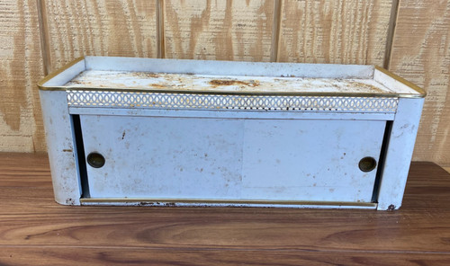 Vtg metal wall cabinet - wall,