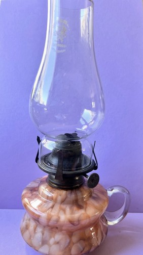 Vintage edwardian oil lamp - edwardian,