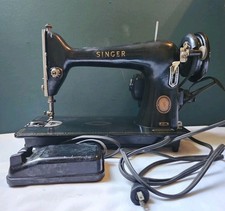 VTG 1955 Singer 66 Sewing Machine AL952909 W/ Motor&Foot Pedal For Parts/Repair