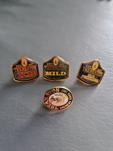 Theakstons brewery badges old - badges,,