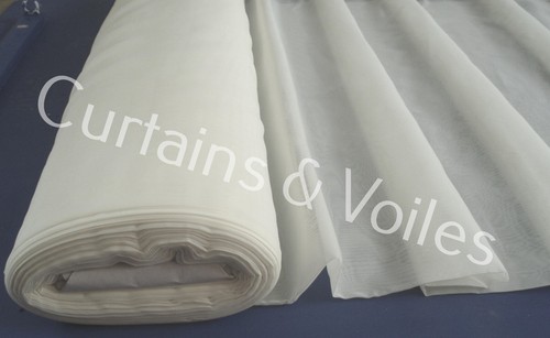 Voile plain ivory cream - voile, fabric